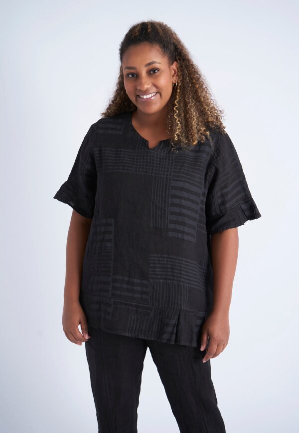 Pont Neuf - Bluse - Pnhadil - Black - 3xl/54-56 billede