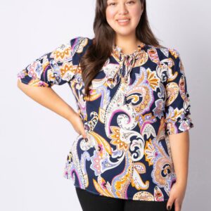 Roseburg - Navy Blue - Bluse - M/46-48 billede