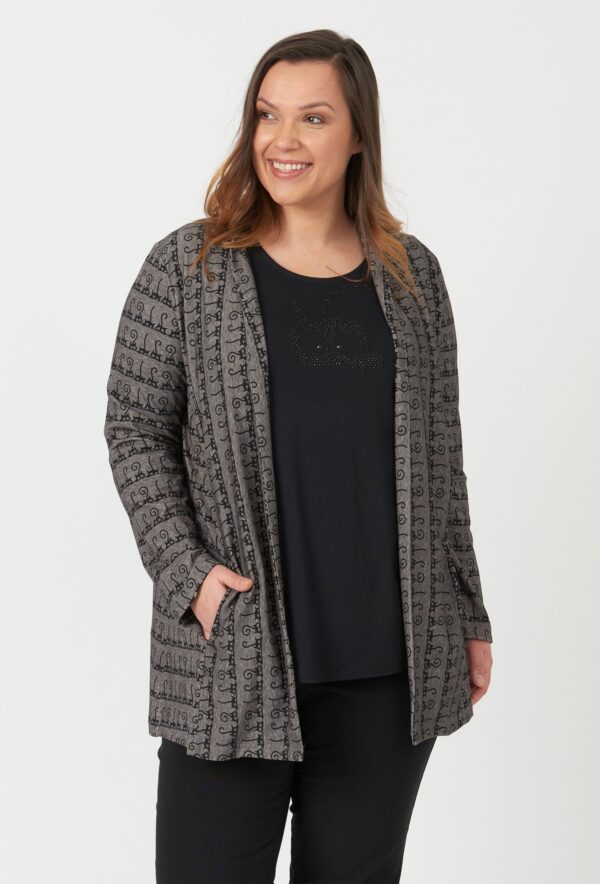 Sesadie - Grey Melange - Cardigan - 48 billede