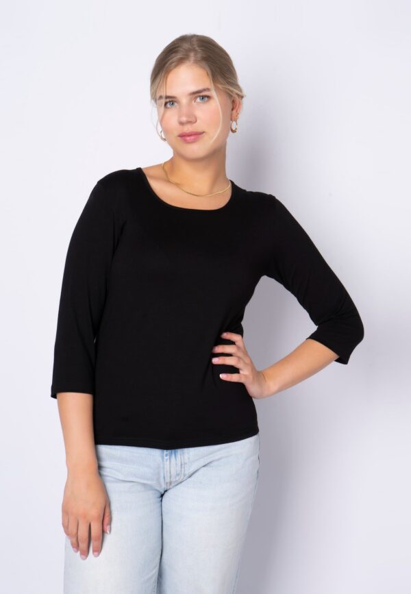 Sht-shirt - Black - Bluse - 46 billede