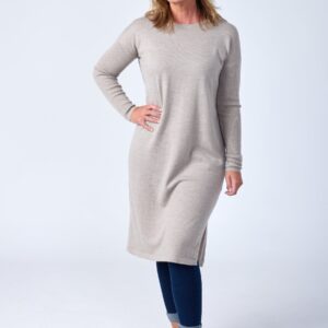 Stella - Sand Melange - Kjole - 2xl billede