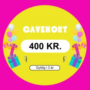 400 kr. Gavekort -