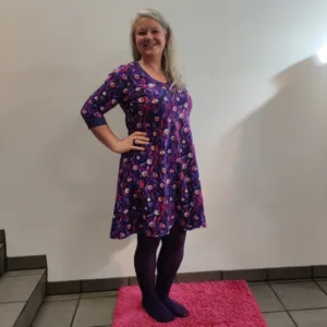 Plus size kjole - Tulla Purple Monster - Amamiko