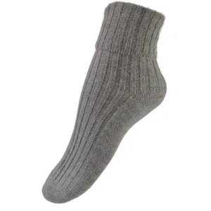 Alpaka sokker ribstrikket - 36160 - Grey - Festival