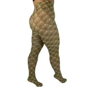 Art Deco Curvy Super Stretch Strømpebukser - Pamela Mann