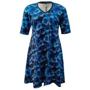 Plus size kjole - Tulla Spring Rain - Amamiko