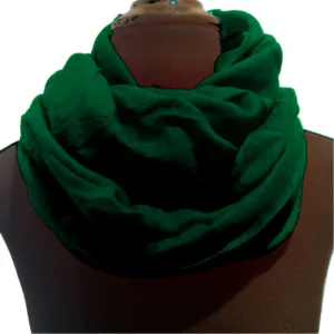 Tyndt vævet Tørklæde - Dark Green - Soft Beauty