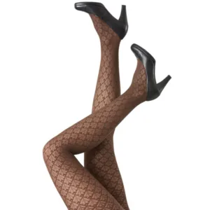 Brune Strømpebukser med blomster - Festival96365 - Festival