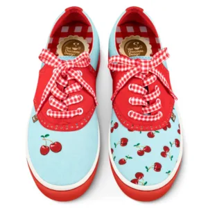 Cherry Blue Sneakers - Hot Chocolate Design