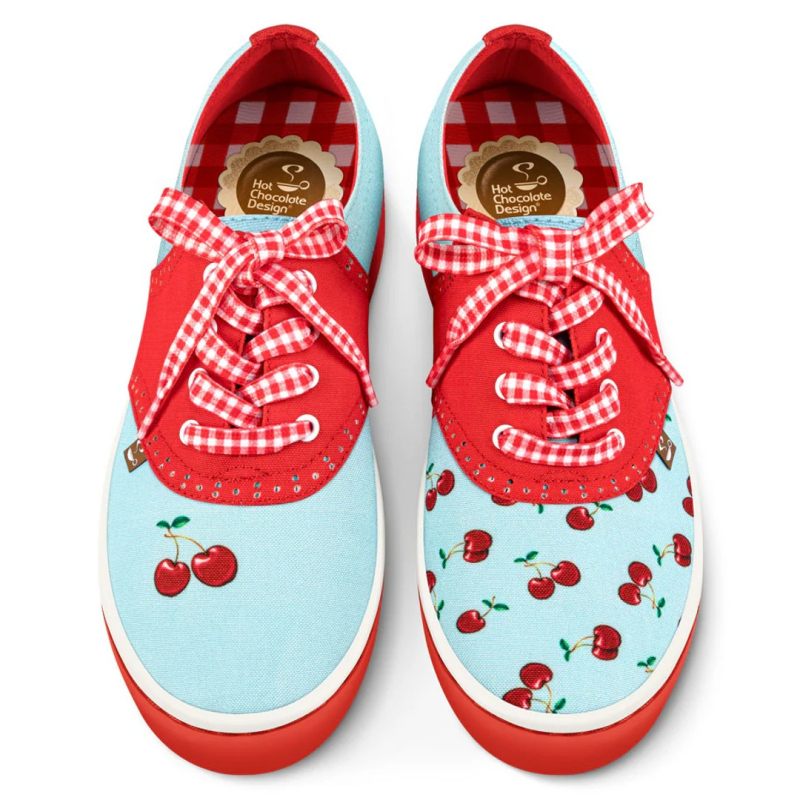 Cherry Blue Sneakers - Hot Chocolate Design