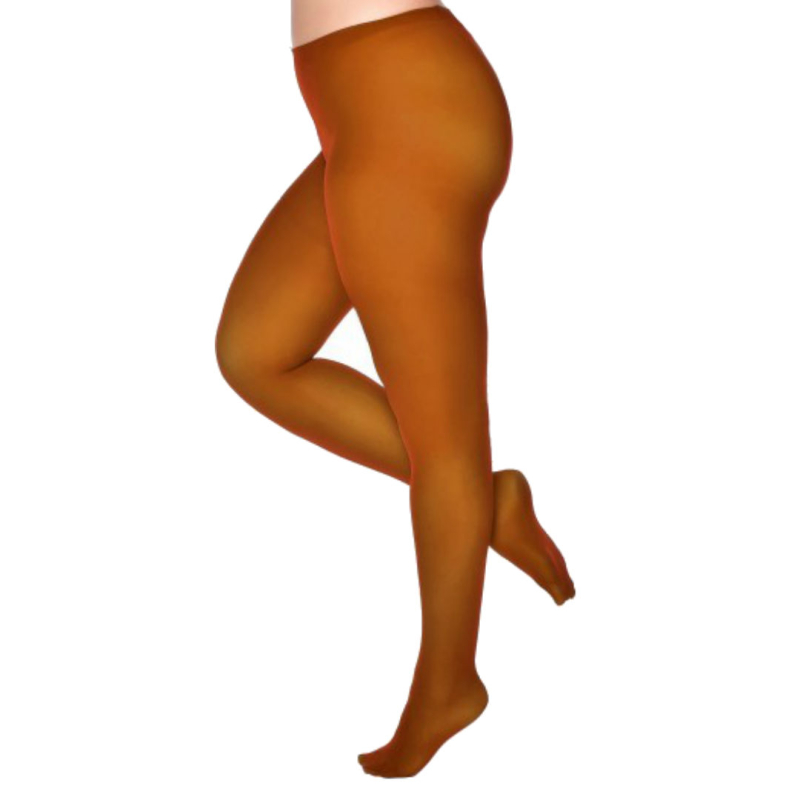 Cognac 50 Denier Curvy Super Stretch Strømpebukser - Pamela Mann