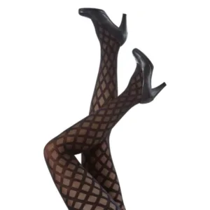 Sorte strømpebukser med Cube print- Festival96368 - Festival