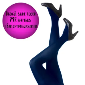 Tykke Bambus Strømpebukser i Marineblå - Festival96350 Navy - Festival