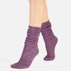 Glitter rib strømper - Violet - Cette