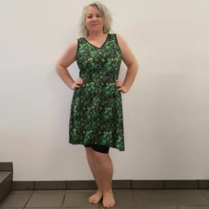 Plus size kjole - Tulla Succulent - Amamiko