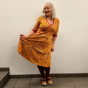 Plus size kjole - Bika Curry Tassels - Amamiko