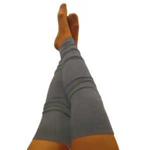 Lysegrå Uld Benvarmere Til Voksne - Soft Beauty