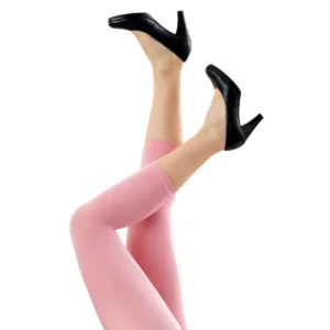 Plus size 3/4 Leggings i Lyserød - Amelie Light Rose Festival96120 - Festival