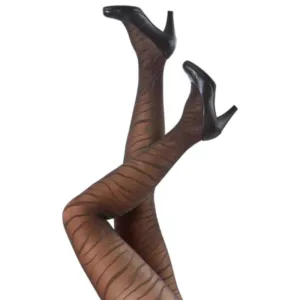 Lurex strømpebukser med glimmer striber- Festival96369 - Festival