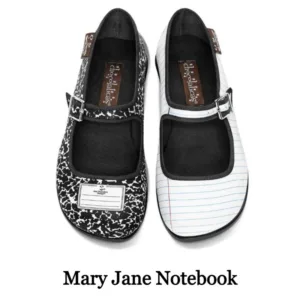 Notebook Mary Jane Sko - Hot Chocolate Design