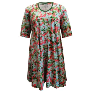 Plus size kjole - Ojo Raspberrys - Amamiko