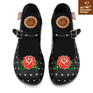 Rockabilly Mary Jane Sko - Hot Chocolate Design