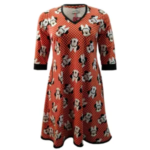 Plus size kjole - Tulla Red Mouse - Amamiko