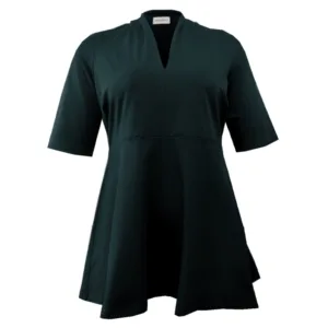 Plus size bluse - Sendai Forest Green - Amamiko