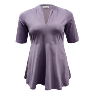 Plus size bluse - Sendai Lavender - Amamiko