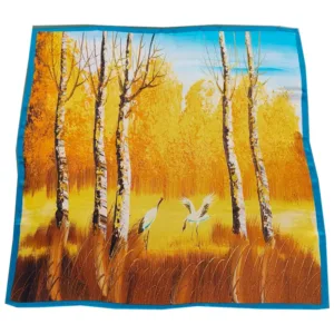 Silke Tørklæde Yellow Trees - Soft Beauty