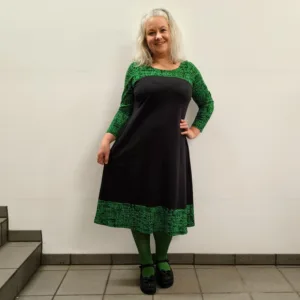 Plus size kjole - Saki Matrix - Amamiko