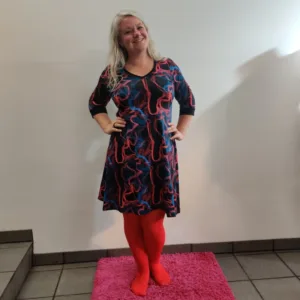 Plus size kjole - Tulla Laser Game - Amamiko