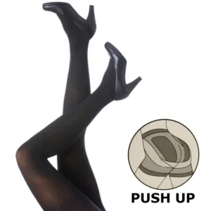 Sorte strømpebukser med push-up - Festival96180 - Festival