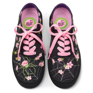 Spider Blossom Sneakers - Hot Chocolate Design