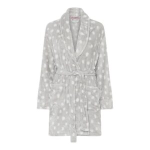 Badekåbe kort 100-691 Grå m. prikker Micha billede