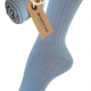 Strømper - Bambus - Dusty Blue - Festival billede