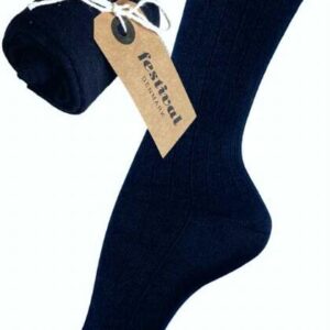 Strømper - Bambus - Navy - Festival billede