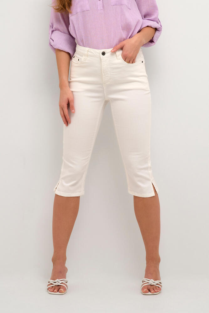 Capri jeans - KAzelina - Chalk - Kaffe billede