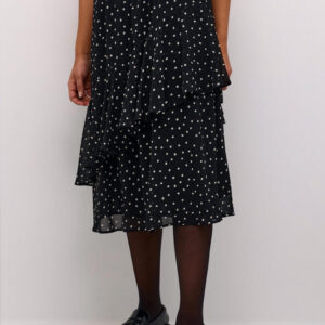 Nederdel - KAsally - Black/White Dot - Kaffe billede