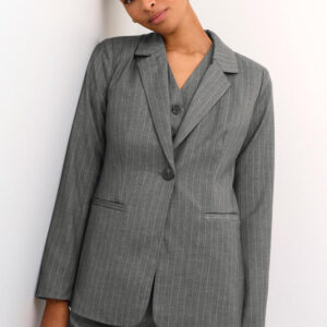 Blazer - KAdori - Dark Grey Pinstripe - Kaffe billede