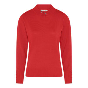 Pullover - Viscose Knit - Red - Micha billede