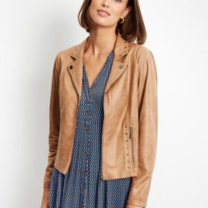 Jakke kort - Mapelina - Cognac - IN FRONT billede