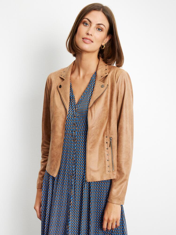 Jakke kort - Mapelina - Cognac - IN FRONT billede