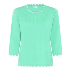 Jumper - 3/4 ærmet - Waves - Sum. Green - Micha billede
