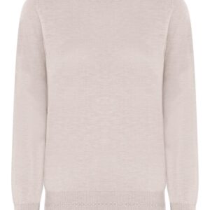 Jumper - Strik - Basic Cotton Linen - Sand - Micha billede