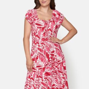 Kjole - Mønster - Pink/Hvid - Signature billede