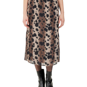 Nederdel - Plisseret - Leopard - Coffee Quartz - Signature billede