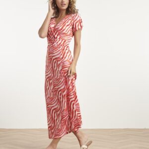 Maxi kjole - Zebra - Pink/Rød - Smashed Lemon billede