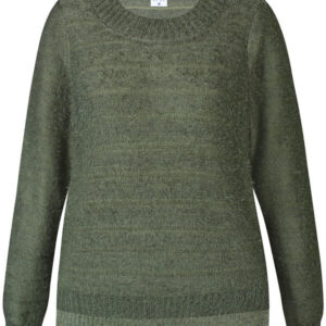 Pullover - Strik - Christel - Army - ZE-ZE billede