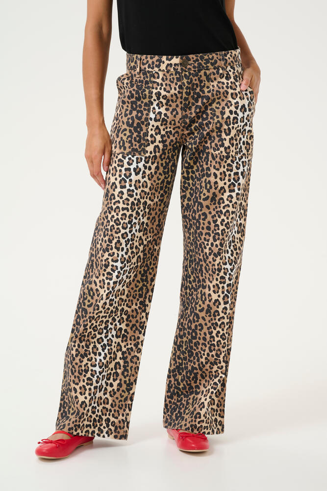 Bukser - CUfenna Brita - Leopard - Culture billede